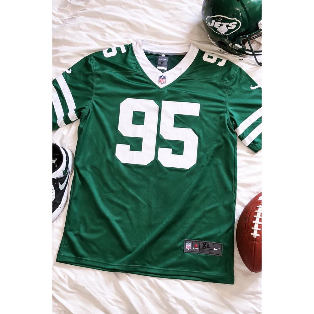 Nike Jets Quinnen Williams 95 Jersey XL Green NFL On Field Football